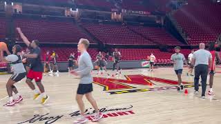 Clips from Maryland basketball preseason practice [upl. by Laemsi]