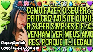 🐙💕Como Criar Seu Próprio Quiz No Quizur 🔐🐙💕 [upl. by Melbourne]