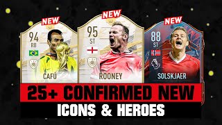 FIFA 22  ALL 25 Confirmed ICONS amp HEROES IN FIFA 22 ✅🔥 ft Rooney Cafu Solskjaer [upl. by Finnie146]