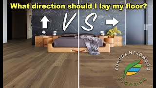 Determining the direction to layinstall Hardwood Laminate or Luxury Vinyl Plank flooring [upl. by Mimi767]