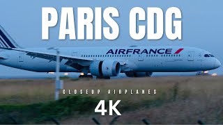 4K Airplane Landing Paris Charles de Gaulle Airport  Plane Spotting Paris CDG  Atterrissage avion [upl. by Aicenet]