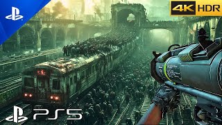 TRAIN YARD SWORM PS5 LOOKS ABSOLUTELY TERRIFYING Realistic ULTRA Graphics 4K 60FPS HDR [upl. by Henri]