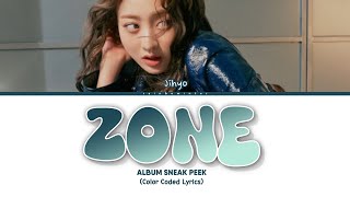 JIHYO quotZONEquot Lyrics HanRomEng가사 Color Coded Lyrics Album Sneak Peek  rainbowinter [upl. by Silva75]