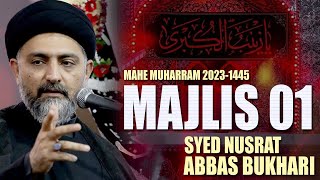 Majlis 01  Mahe Moharram  20231445  Maulana Nusrat Abbas Bukhari [upl. by Alamap]