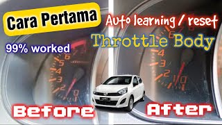 Auto Learning dan Reset Throttle Body Axia  Perodua Toyota [upl. by Alix]