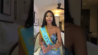 A message from Miss World Africa Lesego Chombo to Batswana [upl. by Aicenaj]