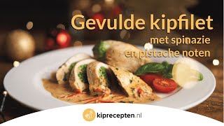 Gevulde kipfilet  Kipreceptennl Ideaal als Kerstdiner [upl. by Leummas]