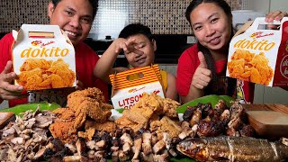 Andoks Overload Mukbang  Litson baka litson manok liempo dokito bangus  Familys Favorites [upl. by Hitchcock820]