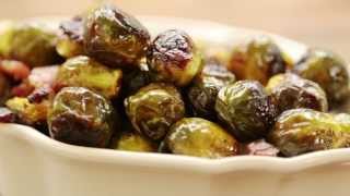 How to Make Maple Roasted Brussels Sprouts with Bacon  Thanksgiving Recipes  Allrecipescom [upl. by Oirevas1]