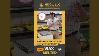 Our Solar Wax Melter Helps Render That Cap Wax bees hillco beesupply beekeeping beekeeperslife [upl. by Tessa]