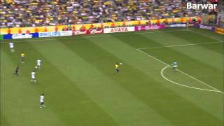 Brazil 30 Ghana HDWorld Cup Goal Ze Robertoᴴᴰ [upl. by Shakti]