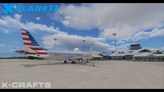 Embraer 175 Landing Marsh Harbour  MYAM   XCrafts 110b  XPlane 12 [upl. by Anyahs]