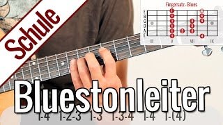 Bluestonleiter  Tonleiterspiel  Gitarrenschule [upl. by Nileuqcaj]