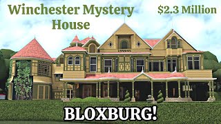 The Winchester Mystery House in BLOXBURG  Tour and Speedbuild Part 1  Huge Victorian Mansion [upl. by Arianie615]