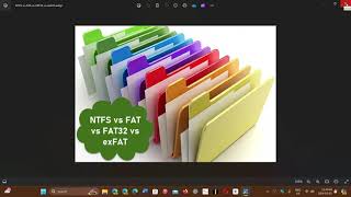 Quick differences between FAT FAT32 exFAT and NTFS file systems used on PCs with Windows [upl. by Orme]