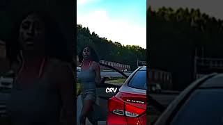 Crazy Karen Hit And Run Attempt Road Rage 😨 [upl. by Oicangi]