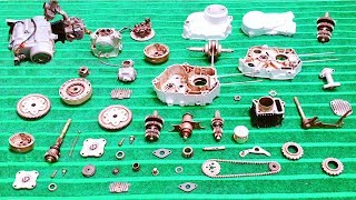 How To Assemble Complete CD70 Honda Motorcycle Engine [upl. by Garik]