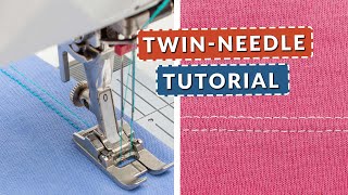 TwinNeedle Success Master Hemming Knits On A Sewing Machine [upl. by Lesley]