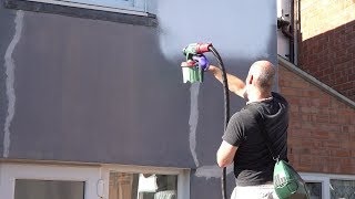 Applying Masonry Paint With Bosch PFS 3000  2 [upl. by Alled]