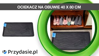 Ociekacz na obuwie buty wysoki rant gumowy podkładka 40x80 gruby mocny 9071  PrzydaSiePL [upl. by Nnylimaj]