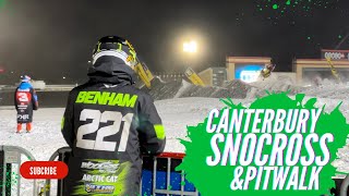 Snocross Race Canterbury  Pitwalk [upl. by Anelegna]