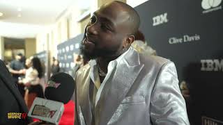 Nigerian American Artist Davido first time at Clive Davis Grammy Party [upl. by Raphaela]