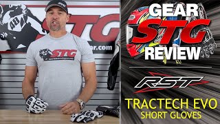 RST TracTech EVO Short Gloves Review  Sporbike Track Gear [upl. by Akyssej40]