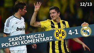 Borussia Dortmund  Real Madryt 41 Liga Mistrzów 201213 Polski Komentarz ᴴᴰ [upl. by Pilloff909]