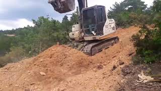 Hidromek 140 Ekskavatörün Dozer Bıçağı İle Çalışması  Hidromek 140 Excavator Earthwork with Dozer [upl. by Thedrick901]