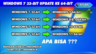 Bisa  Update Windows 7 32bit ke 64bit [upl. by Neelya]