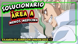 🔴 SOLUCIONARIO San Marcos 2023I  Área A menos medicina 🌱  Un solo tipo de examen [upl. by Ettenil]