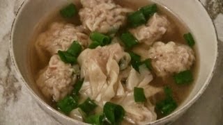 Chinese Wonton Soup Fast And Easy Recipe [upl. by Bullivant221]