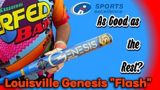 Hitting and Review  Louisville Slugger Genesis  Sports Excellence  Exclusive USSSA Softball Bat [upl. by Erdne]