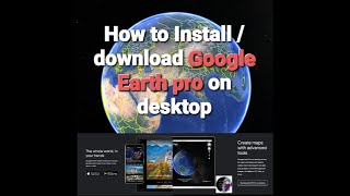 How to download Google Earth Pro Complete User Interface  Digitization on GE googleearth [upl. by Aziram]