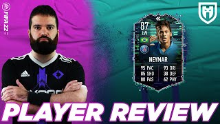 NEYMAR 87 FLASHBACK  FIFA 22 PLAYER REVIEW [upl. by Aihsile312]