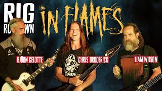 In Flames Rig Rundown with Björn Gelotte Chris Broderick amp Liam Wilson Guitar amp Bass Gear Tour [upl. by Nylednarb988]