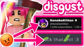 KONEKOKITTEN WAS EXPOSED AND ITS BAD ROBLOX NEWSDRAMARANT NARPY [upl. by Eelinej]