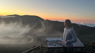 Piton de la Fournaise au lever du soleil 🌋 [upl. by Grenier831]