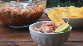 Receta del Ceviche de Camarón Ecuatoriano [upl. by Lienet276]