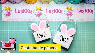 DIY  RECICLAGEM COM CAIXA DE LEITE  CESTINHA DE PASCOA COELHINHO [upl. by Prakash636]