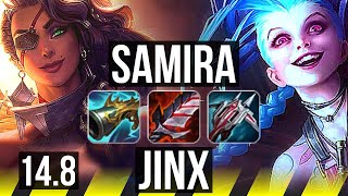 SAMIRA amp Leona vs JINX amp Zilean ADC  Penta 68 winrate Legendary 2043  NA Master  148 [upl. by Akemor]