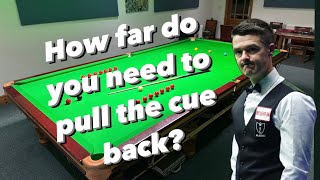 How far do you pull the cue back [upl. by Grayson]