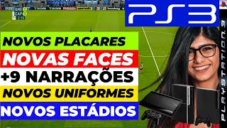 🟣 PS3 PES 2018  PATCH 2025 GRATÍS COMO BAIXAR amp INSTALAR PASSO A PASSO PARA INICIANTES pes2018 [upl. by Annekahs]