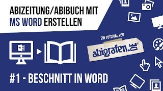 AbizeitungAbibuch mit MS Word erstellen  1 Beschnitt einstellen [upl. by Tempa]