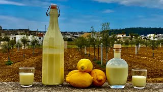 LIMONCELLO CREAM Liqueur 🍋 Original Italian recipe  Alternative recipe with Vodka [upl. by Aletse]