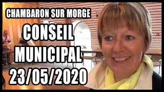 Chambaron sur Morge  Conseil Municipal  23052020 [upl. by Mohammed432]