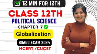 Ch7 Globalisation 12th Political Science NCERT  Studyship with Krati 2 [upl. by Iruahs]