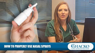 How to Properly Use Nasal Sprays Chacko Allergy [upl. by Nosirb646]