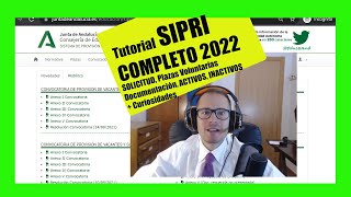 ✅ SIPRI 2022 ✅ Tutorial COMPLETO ✅ Solicitud Plazas Voluntarias ✅ Profesores Interinos de Andalucía [upl. by Hsuk]