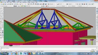 297 LETAK KUDAKUDA ATAP PERISAI TUNGGAL AUTOCAD [upl. by Bodkin]